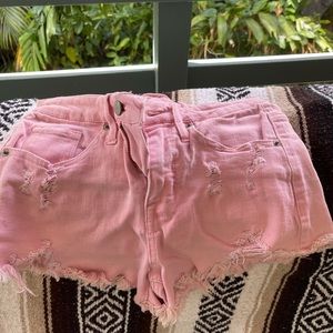 Hot pink shorts